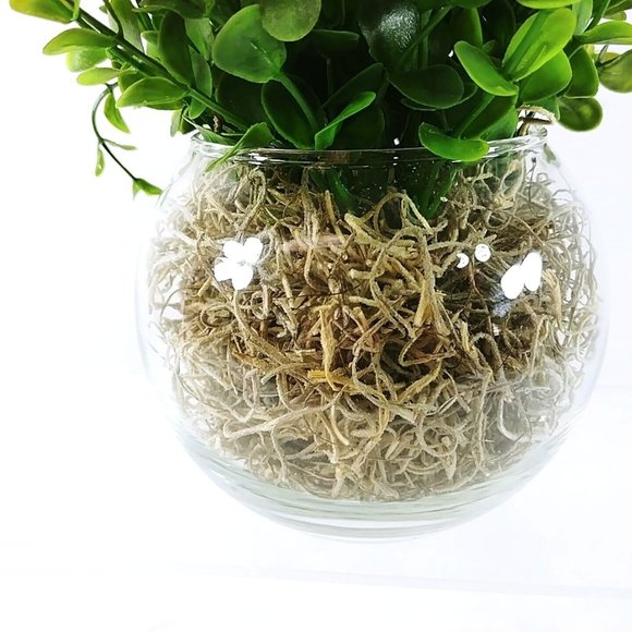 Glass Bowl Vase with Faux Greenery Handcrafted by Collins Creek Collections - Picture 2 of 4